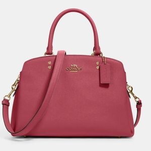Coach Lillie Carryall Pink with Gold Hardware